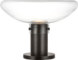 Visual Comfort Modern AKTB681WDBBZCE Morgan Modern Burnished Bronze with Clear Glass LED Table Lamp Lighting