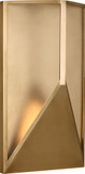 Visual Comfort Modern KWOWS69227HABCG Punto Modern Hand Rubbed Antique Brass LED Outdoor Wall Light Fixture