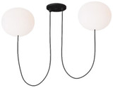 Visual Comfort Modern PBCH36227OPB Helium Modern Matte Black LED Chandelier Light