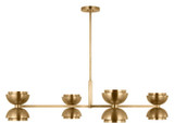 Visual Comfort Modern SLCH13727NB Shanti Modern Natural Brass LED Chandelier Lighting