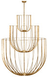 Visual Comfort Modern SLCH32927PAB Sanchi Modern Polished Antique Brass LED Drop Ceiling Lighting