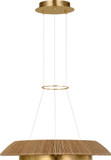 Visual Comfort Modern SLCH56027NTHAB Noa Modern Hand Rubbed Antique Brass LED 27" Drop Lighting