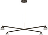 Visual Comfort Modern SLCH75227BZCG Midrand Modern Bronze LED Chandelier Lamp