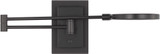 Visual Comfort Modern SLTS14330B Spectica Contemporary Matte Black LED Wall Swing Arm Lamp