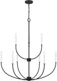 Visual Comfort Studio 3167109EN-112 Greenwich Contemporary Midnight Black LED Chandelier Lighting