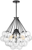 Visual Comfort Studio 6514303-112 Bronzeville Modern Midnight Black Multi Lighting Pendant
