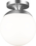 Visual Comfort Studio 7518EN3-04 Leo - Hanging Globe Satin Aluminum LED Ceiling Light Fixture