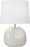 Visual Comfort Studio AET1181DGC1 Ulla Contemporary Dove Grey Crackle Side Table Lamp