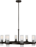 Visual Comfort Studio CC1378AI Geneva Modern Aged Iron Chandelier Lamp