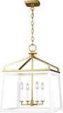 Visual Comfort Studio CC1554MWTBBS Carlow Matte White 18" Foyer Lighting Fixture