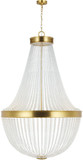 Visual Comfort Studio CC14912BBS Summerhill Modern Burnished Brass 36" Foyer Lighting Fixture