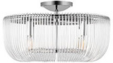 Visual Comfort Studio CF1144PN Pierce Contemporary Polished Nickel Flush Mount Lighting