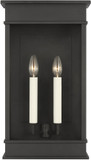 Visual Comfort Studio CO1472TXB Cupertino Textured Black 22.75" Exterior Wall Lighting Sconce