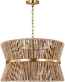 Visual Comfort Studio DJP1063SB Thurlo Contemporary Satin Brass 24" Hanging Lamp