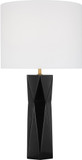 Visual Comfort Studio DJT1061GBK1 Fernwood Modern Gloss Black LED Side Table Lamp