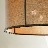 Visual Comfort Studio EP1114AI Dunne Aged Iron Drum Ceiling Light Pendant