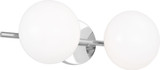 Visual Comfort Studio EV1012CH Lune Modern Chrome LED 2-Light Bathroom Lighting Fixture