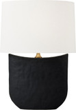 Visual Comfort Studio HT1031RBC1 Cenotes Contemporary Rough Black Ceramic Table Lighting
