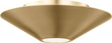Visual Comfort Studio KF1121BBS Echo Modern Burnished Brass LED 8.5" Flush Mount Lighting