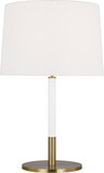 Visual Comfort Studio KST1041BBSGW1 Monroe Modern Burnished Brass Table Top Lamp