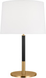 Visual Comfort Studio KST1041BBSGBK1 Monroe Modern Burnished Brass LED Lighting Table Lamp