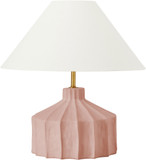 Visual Comfort Studio KT1321DR1 Veneto Modern Dusty Rose Lighting Table Lamp