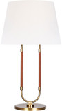 Visual Comfort Studio LT1021TWB1 Katie Modern Time Worn Brass Table Light
