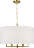 Visual Comfort Studio TC1206BBS Danica Contemporary Burnished Brass Drum Hanging Light