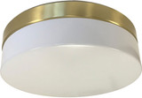Vinci FM1190BS Modern Satin Brass Trim LED Flush Mount Light Fixture