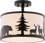 Vaxcel C0313 Acadia Modern Bronze Overhead Lighting
