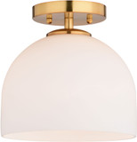 Vaxcel C0314 Shelby Contemporary Natural Brass Overhead Light Fixture