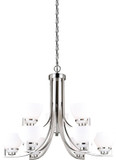 Vaxcel H0175 Metropolis Satin Nickel Lighting Chandelier