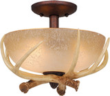 Vaxcel LK33012WP-C Lodge Country Weathered Patina LED Ceiling Fan Light Fixture