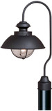 Vaxcel OP21505TB Harwich Nautical Textured Black Finish 12.75" Wide Outdoor Post Lighting