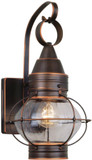 Vaxcel OW21881BBZ Chatham Nautical Burnished Bronze Finish 13.5" Tall Exterior Wall Light Sconce