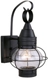 Vaxcel OW21881TB Chatham Nautical Textured Black Finish 13.5" Tall Exterior Wall Light Sconce