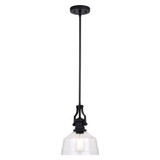 Vaxcel P0357 Beloit Matte Black Mini Ceiling Pendant Light