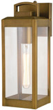 Vaxcel T0628 Kinzie Modern Vintage Brass Outdoor Lamp Sconce