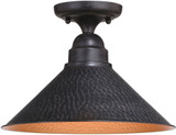 Vaxcel T0667 Outland Aged Iron and Light Gold Exterior Ceiling Lighting