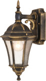 Vaxcel T0676 Newark Traditional Weathered Bronze Dusk To Dawn Motion Sensor Outdoor Sconce Lighting