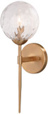 Vaxcel W0353 Olson Modern Natural Brass Wall Light Sconce