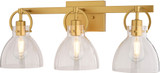 Vaxcel W0500 Ogden Modern Gold 3-Light Bath Lighting