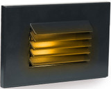 WAC Lighting 4051-AMBK Modern Black LED Louvered Indoor Step Lighting