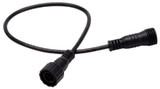 WAC Lighting LED-TO24-IC12-RGB Contemporary Black Male to Female Joiner Cable