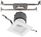 WAC Lighting R4DSDN-F9CS-WT Pop-in Modern White LED Down Lighting Complete Kit