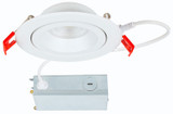 WAC Lighting R4ERA2R-W9CS-WT Lotos Modern White LED Recessed Lighting Complete Kit