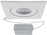 WAC Lighting R4ESAR-W9CS-WT Lotos Modern White LED Down Lighting Complete Kit
