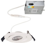WAC Lighting R6ERAR-W9CS-WT Lotos Modern White LED Recessed Light Complete Kit