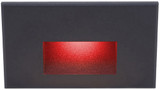 WAC Lighting WL-LED100-RD-BK Modern Black LED Red Indoor Step Light
