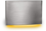 WAC Lighting WL-LED110-AM-BN Contemporary Brushed Nickel LED Amber Scoop Indoor Step Light